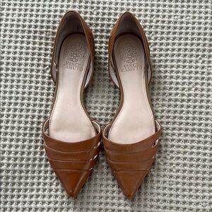 Vince Camuto Women's Brown Leather Flats